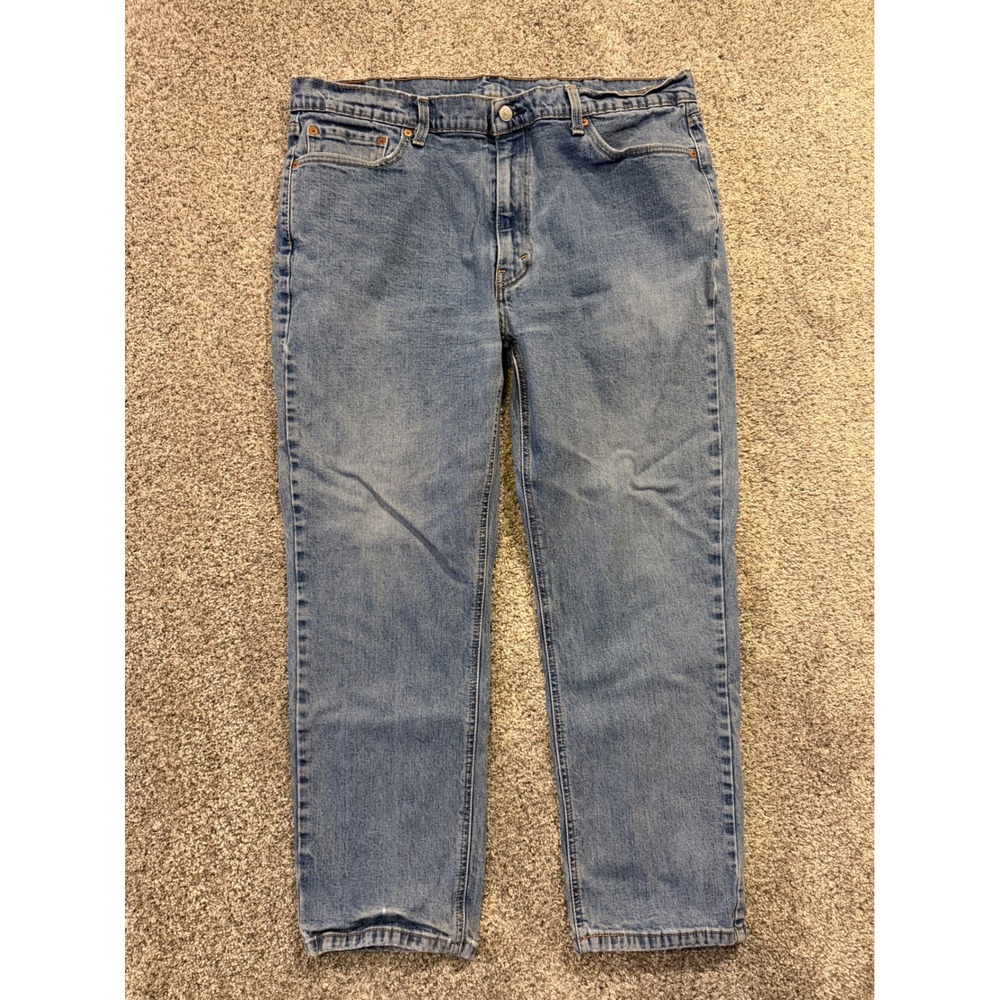 Levis 541 Jeans Mens 40x30 Blue Athletic Taper Stretch Denim Pants *